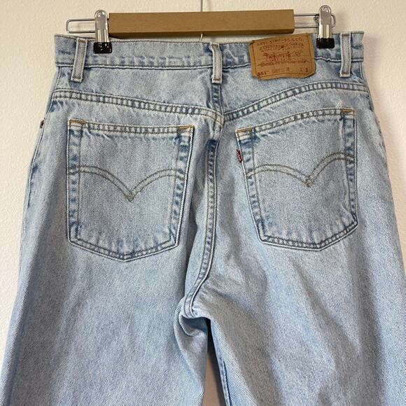 Vintage Levis 551 Jeans Womens 12 Relaxed Fit Tapered Leg Denim 90s Vintage - Picture 13 of 13